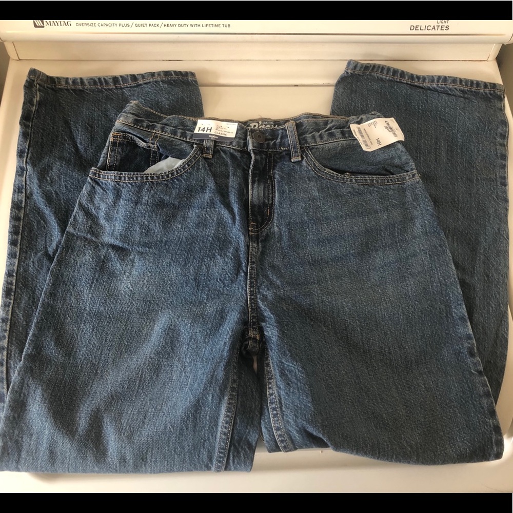 NWT Osh Kosh kids denim jeans 14H (husky)